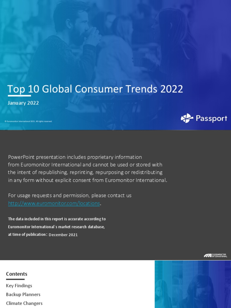 Top 10 Global Consumer Trends 2022 | PDF | Carbon Offset | Sustainability