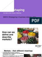 Market Shaping: MAS12 Strategizing in Business Networks 2021