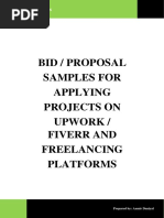 Bid Proposals and Cover Letter For Apply On Projects Aamir Daniyal