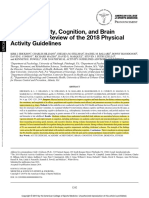 Physical Activity, Cognition, and Brain Outcomes: A Review of The 2018 Physical Activity Guidelines