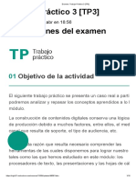 Trabajo Práctico 3 (TP3) Instrucciones Del Examen: Objetivo de La Actividad