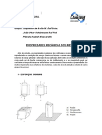 Propriedades Mecã - Nicas Dos Metais