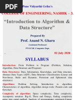 Fundamentals of Data Structure Notes (Sppu Sem-1 Unit 1)