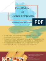 III - Purnell Model of Cultural Competence. Ellen Mae Cabading