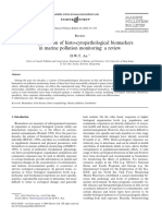 The Application of Histo-Cytopathological Biomarkers in Marine Pollution Monitoring: A Review