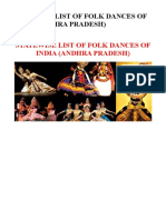 Statewise List of Folk Dances of India (Andhra Pradesh)