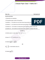 CBSE Sample Paper Class 11 Maths Set 1