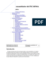 El Lenguaje Ensamblador Del PIC16F84A