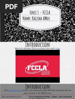Kalisha Amos Fccla - Workbook