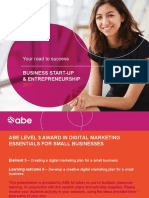 Your Road To Success: Business Start-Up & Entrepreneurship