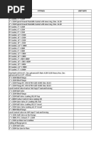 Materials Pricing