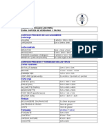 Medidas Oficiales LCB Peru