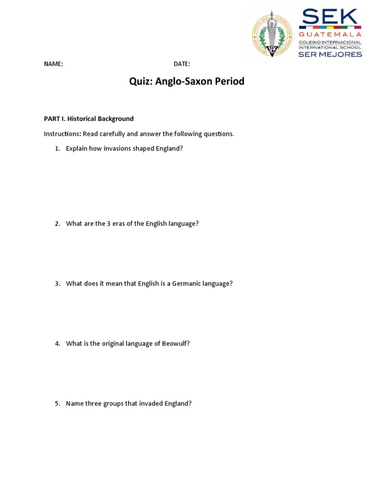 Quiz How Well Do You Know Anglo Saxon Culture - tdlxcwv