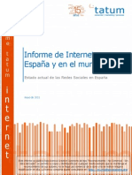 Informe de Internet en España y en el mundo (TATUM mayo2011)