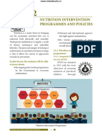 Nutrition Intervention Programmes and Policies