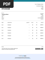 Google Docs Invoice Template SB 1 G