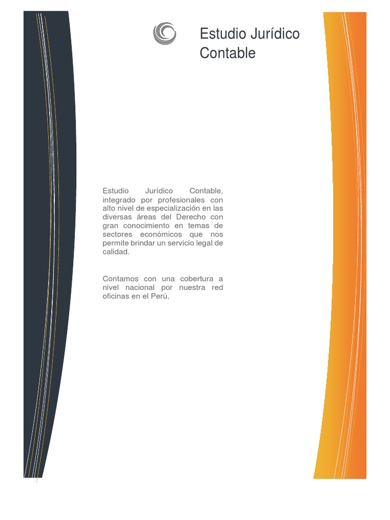 Estudio Juridico Contable - 1 | PDF | Despacho de abogados | Gobernancia