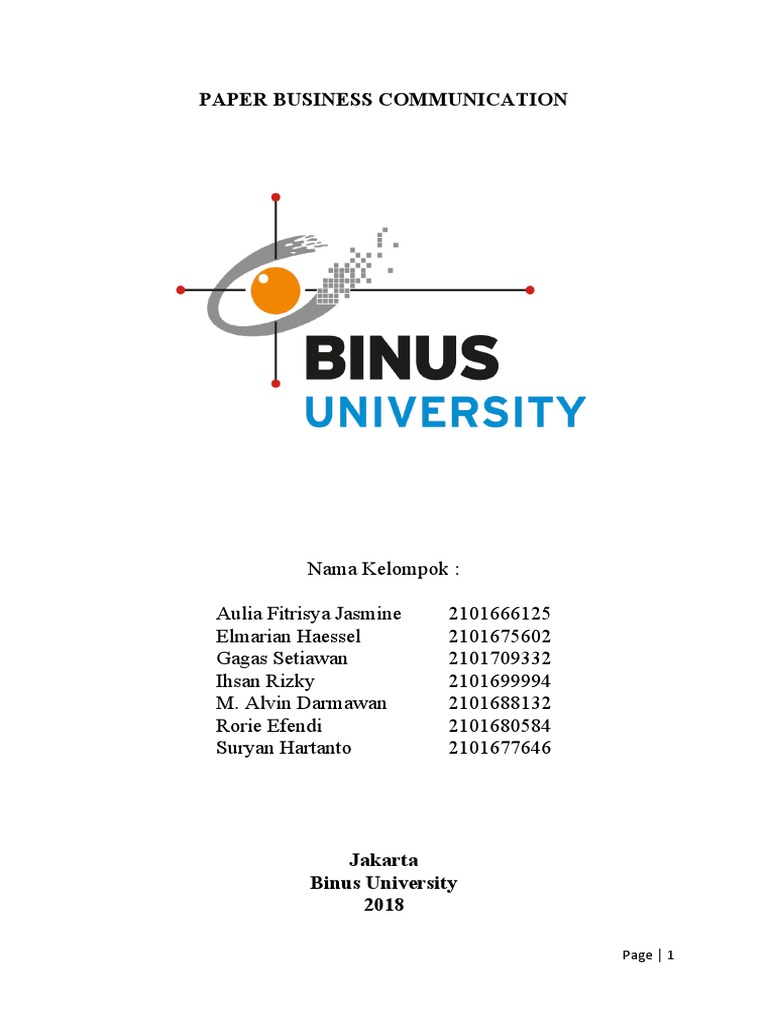 Paper JD - ID (Business Communication) | PDF