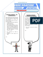 Problemas de Promedios Para Cuarto de Secundaria