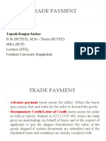 Trade Payment: Taposh Ranjan Sarker