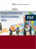 Plan Operativo Institucional 2019