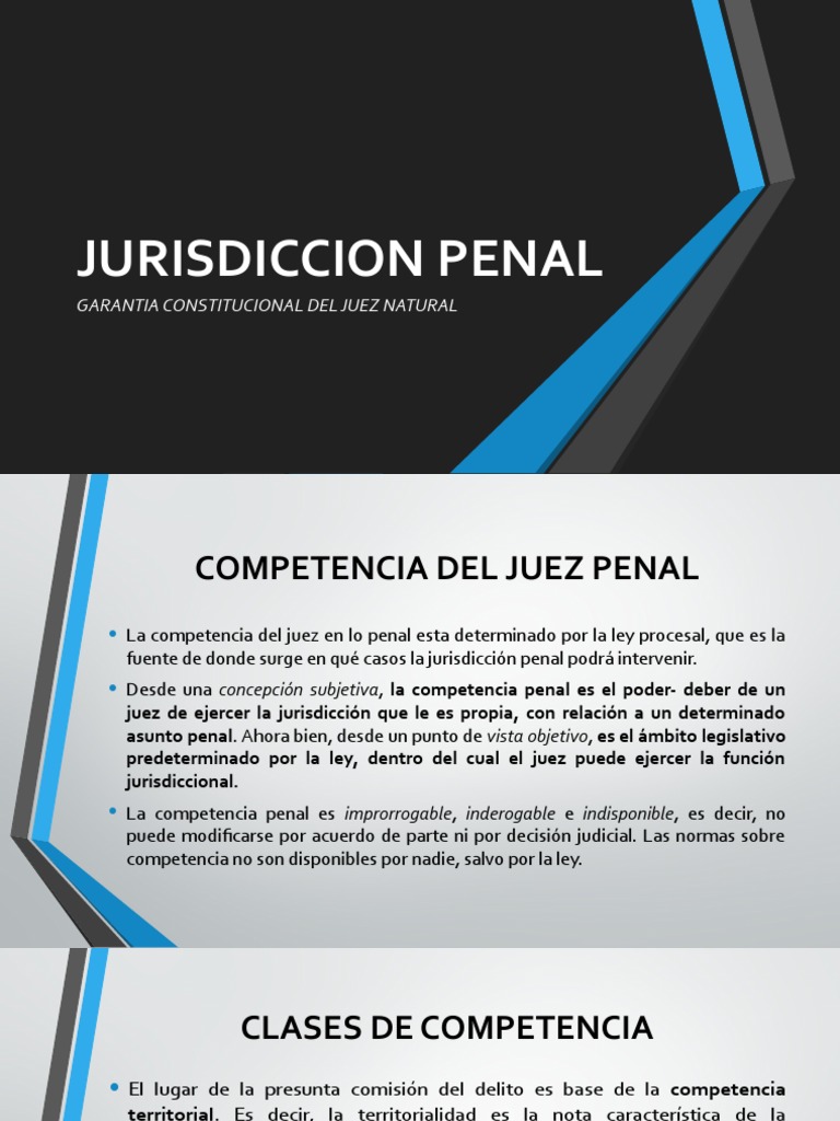 Jurisdicción y Competencia Penal en Chile | PDF | Jurisdicción ...