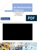 3-Manejo de Medicamentos Peligrosos SPFH 2019