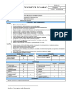 PERFIL DE CARGO Electromecánico