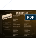 Burnt End BBQ Party Package Flyer