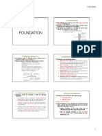 Foundation: Ssential Requirements OF A Foundation Ypes OF Foundations