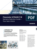Flowmeter SITRANS F M: Siemens Selection Guide - Your Best Choice