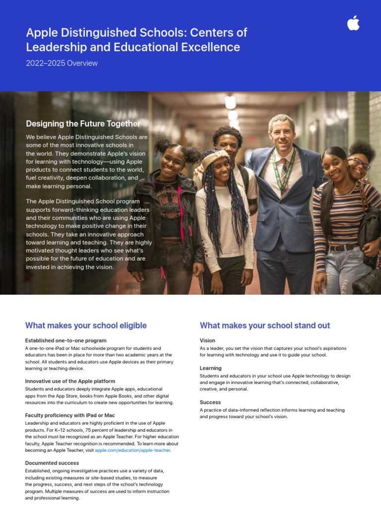 Apple Distinguished Schools Centers of Leadership and Educational ...