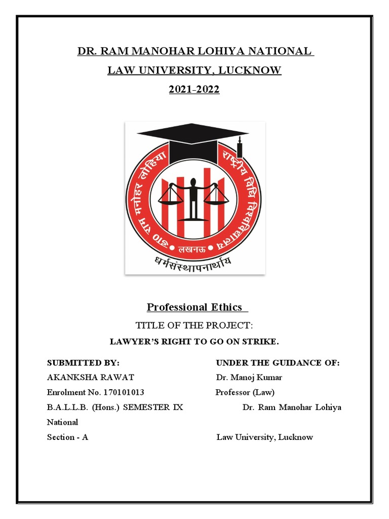 Professional Ethics 170101013 Pdf Advocate Supreme Court Of India