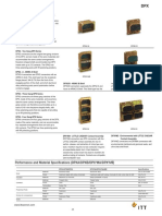 Performance and Material Specifications (DPXA/DPXB/DPX MA/DPX ME)
