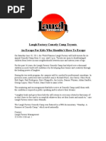 Download Comedy Camp Press Release 2011 by Laugh Factory SN55747491 doc pdf