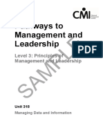 Pathways To Management and Leadership: Sample