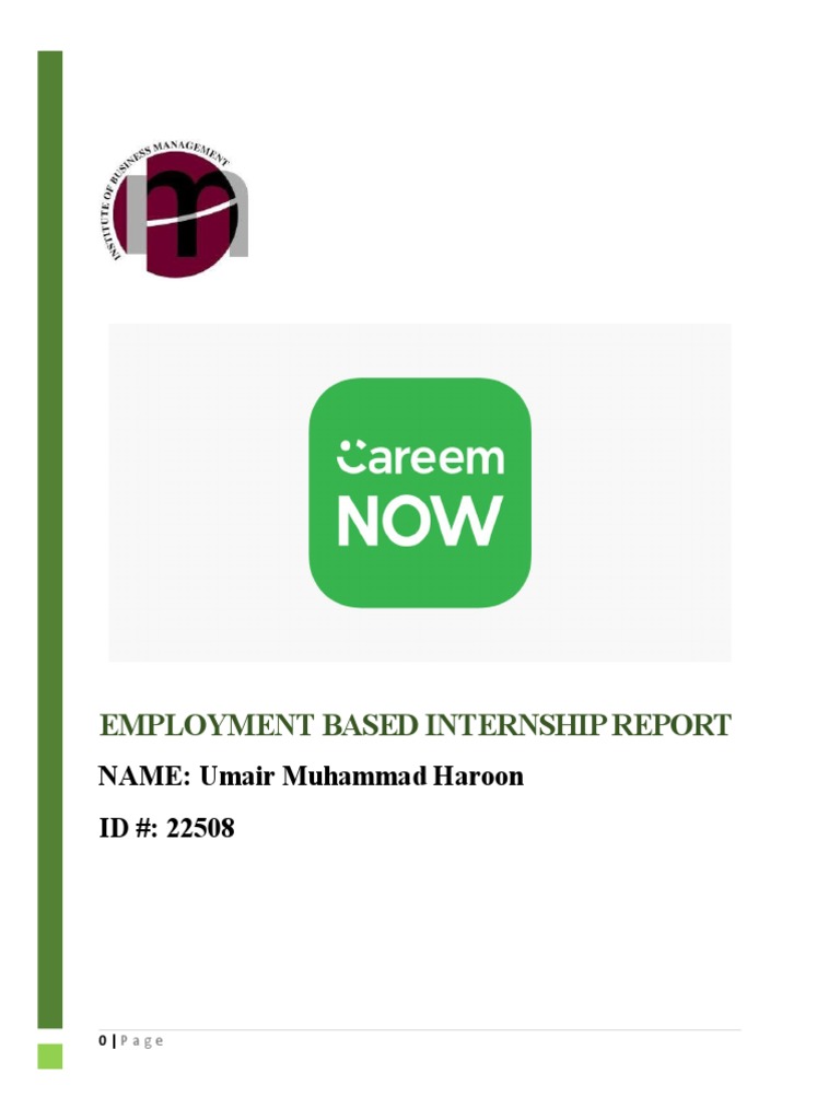 Internship Report: Careem Insights | PDF | Mobile App | Marketing