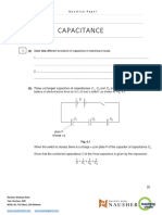 Capacitance: Question Paper