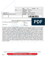 Covid-19 (Sarscov-2 Genomic) RTPCR Assay.: Uhid Patientname Basant Singh Age Gender Uhid Lrn/Lab No W/Bno/Refno Specimen