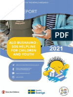 Annual Report 2021 Alo Bushavko - Sos Helpline For Chidren and Youth First Children's Embassy in The World Megjashi-Republic of Macedonia
