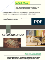 Ra 1425 - New PPT Rizal Law