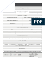 STPS Formato de Datos Complementarios Al Aviso de Accidentes de Trabajo