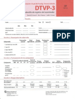 Cuadernillo de Registro Del Examinador - Dtvp-3