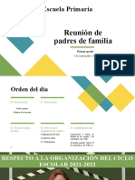 Reunión de Padres de Familia Primer Grado