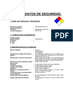 MSDS - Aceite de Motor