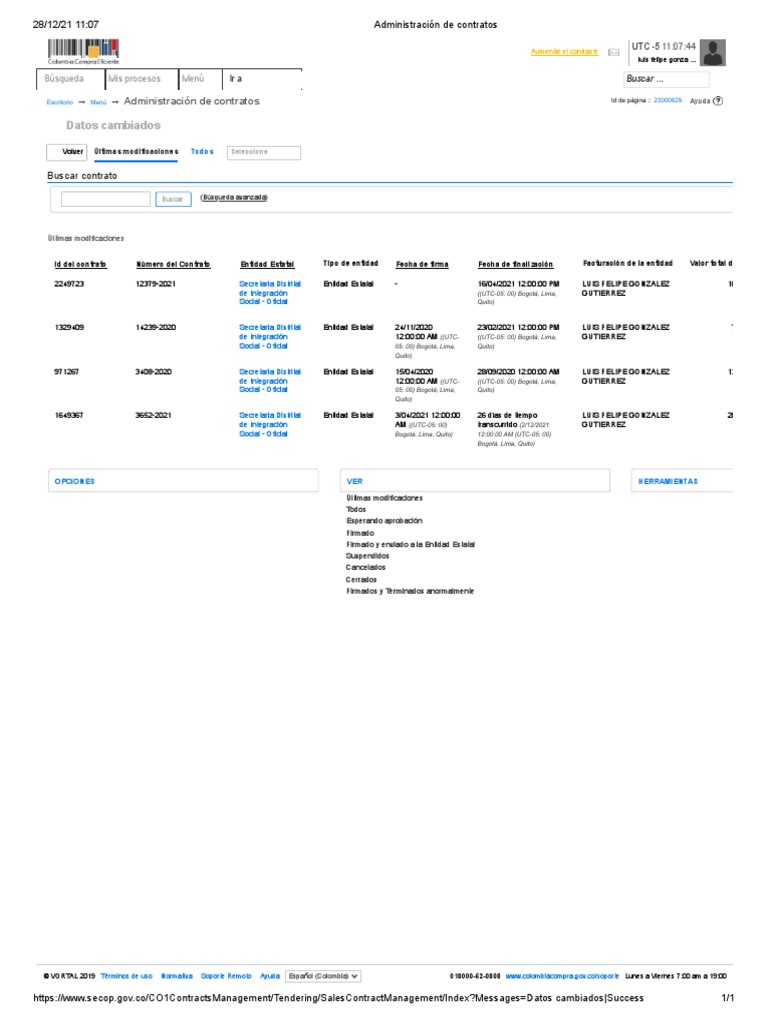 Administración de Contratos | PDF