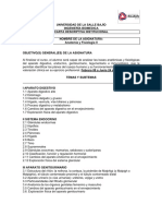 Carta Descriptiva Anatomía y Fisiología II Ing Biomedica Ciclo 2022