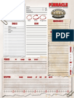 SWADE Character Sheet No Dice