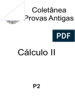 Cálculo II - Coletânia de P2's Antigas (2008.2 - 2013.2)
