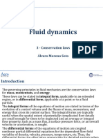 Fluid Dynamics: 3 - Conservation Laws Álvaro Moreno Soto